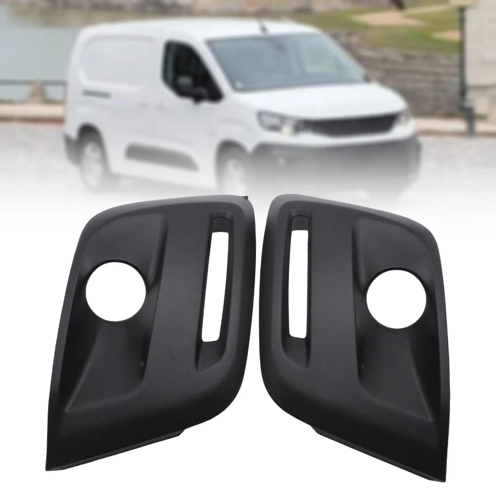 

2x Front Bumper Foglight Grilles Left Right Fog Light Grill Driver Passenger Side 9810965778 for Peugeot Partner 2015-2018