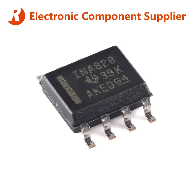 5Pcs INA828 INA828IDR SOIC-8 SOIC8 Brand New and Original Precision Instrumentation Amplifier Chip IC in Stock Fast Deliver