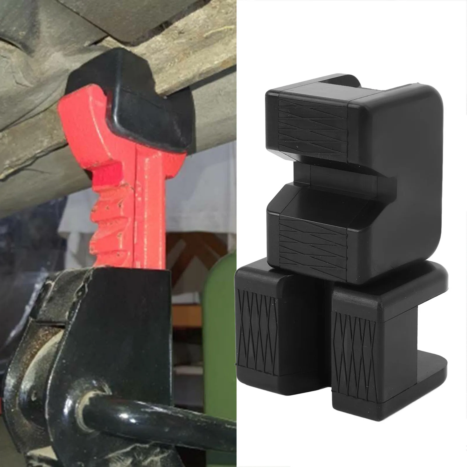 

2 шт. резиновая ось, универсальная подставка для домкрата, подставки, адаптер, рама, направляющая, защита от защемления сварных швов для автомобильного внедорожника