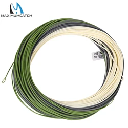 Maximumcatch Real Troutlite Double Taper Fly Fishing Line Floating 90ft 3/4/5/6wt with Two Welded Loops DT Fly Line