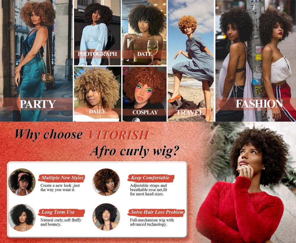 Peluca de pelo sintético corto Afro rizado con flequillo para mujeres negras, 12 pulgadas, pelucas de Cosplay Rubio Natu