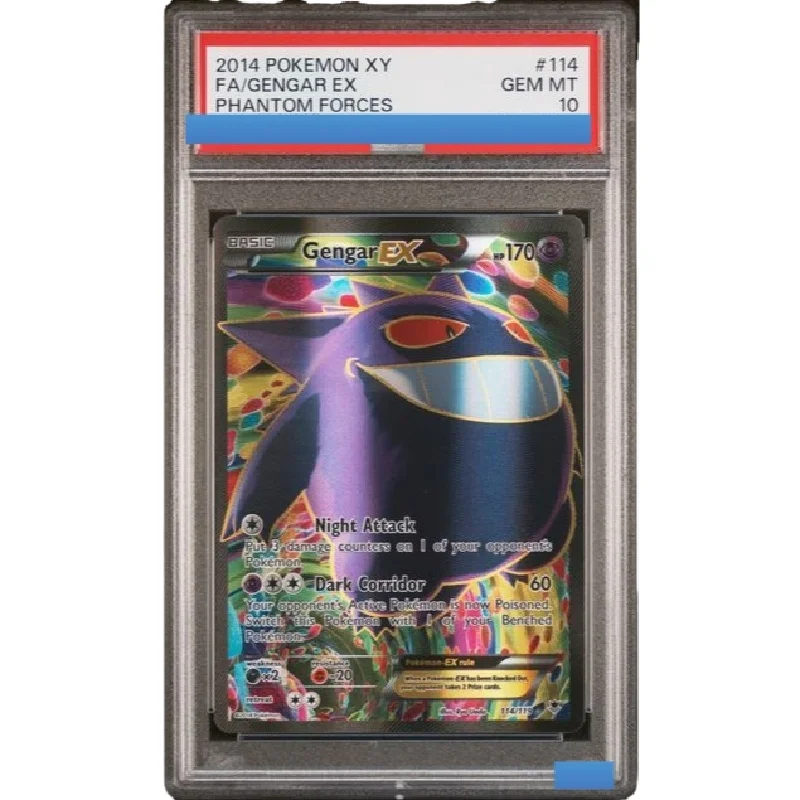 

Proxy POKEMON XY PHANTOM FORCES #114 GENGAR EX Authentication Grading 10 Collection Game Card