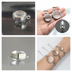 14pcs Curved Glass Living Locket Bracelet Floating Locket Necklace For Women Stainless Steel Jewelry Reliquary Medallion Photo