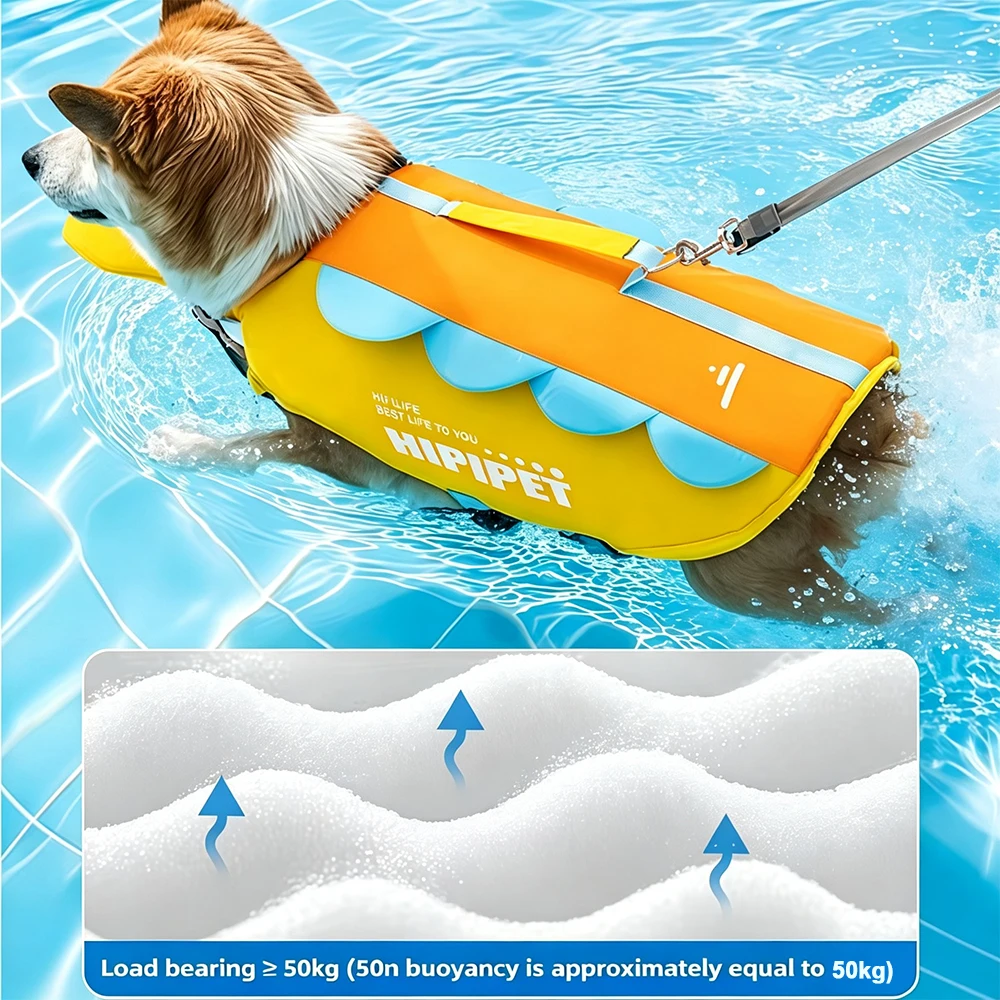 1-2 unidades de chaleco salvav - Dog Life Jacket Vest Buoyancy Handle reseña y precio