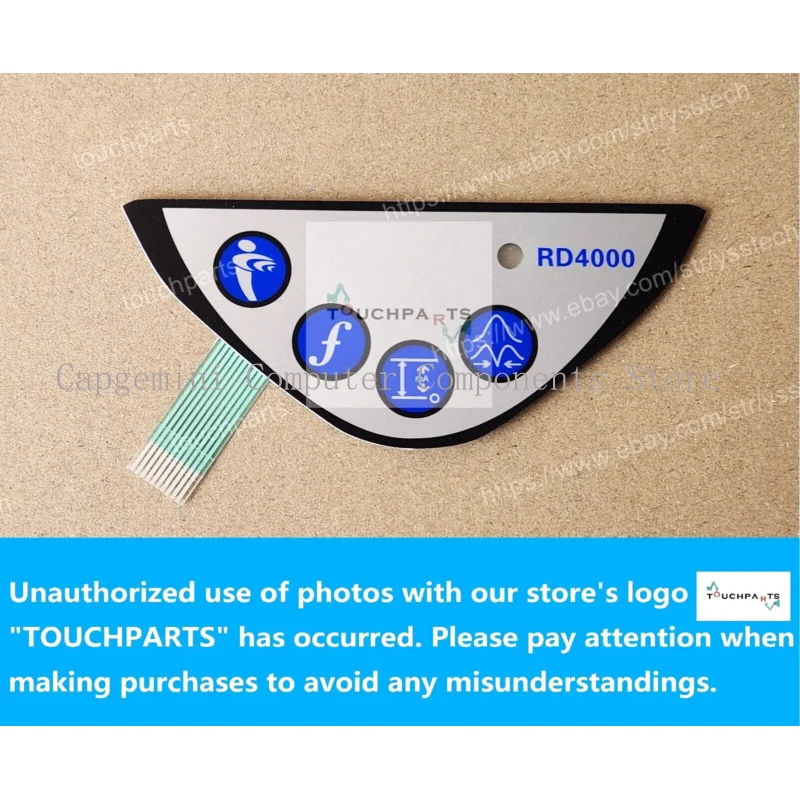 Operating Membrane Overlay for Radiodetection SPX RD4000 Cable Pipe Locator