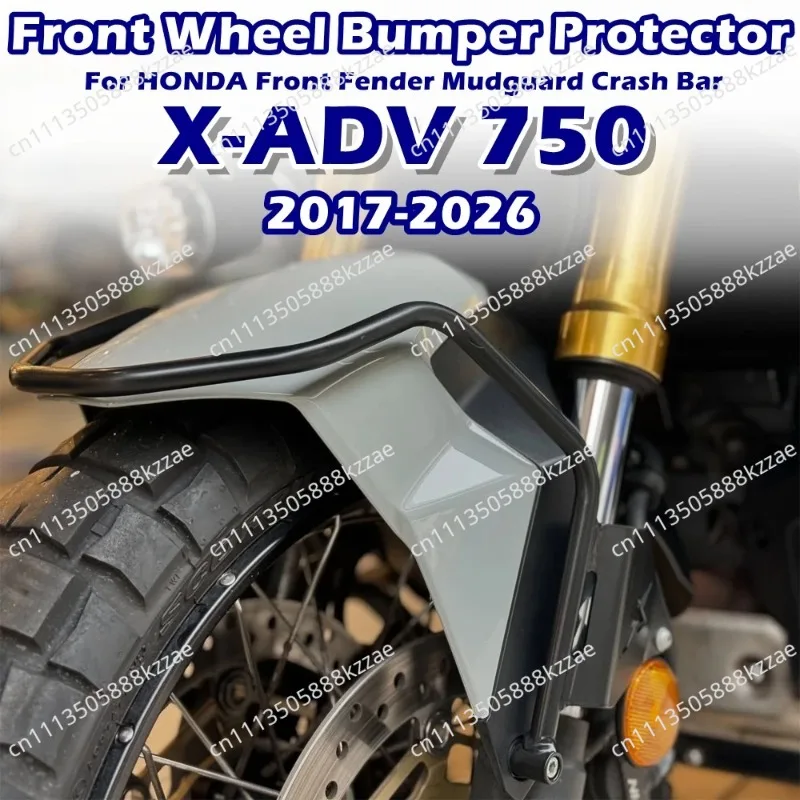 For HONDA XADV750 X-ADV X ADV 750 2017-2023 2024 2025 2026 Motorcycle Front Wheel Bumper Protector Fender Mudguard Crash Bars
