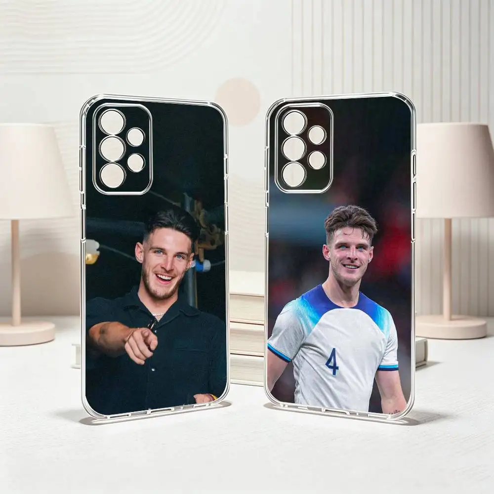 Declan-N Rice Football Star  Phone Case For Samsung S25,S24,S21,S22,S23,S30,Ultra,S20,Plus,Fe Transparent Cover Gift