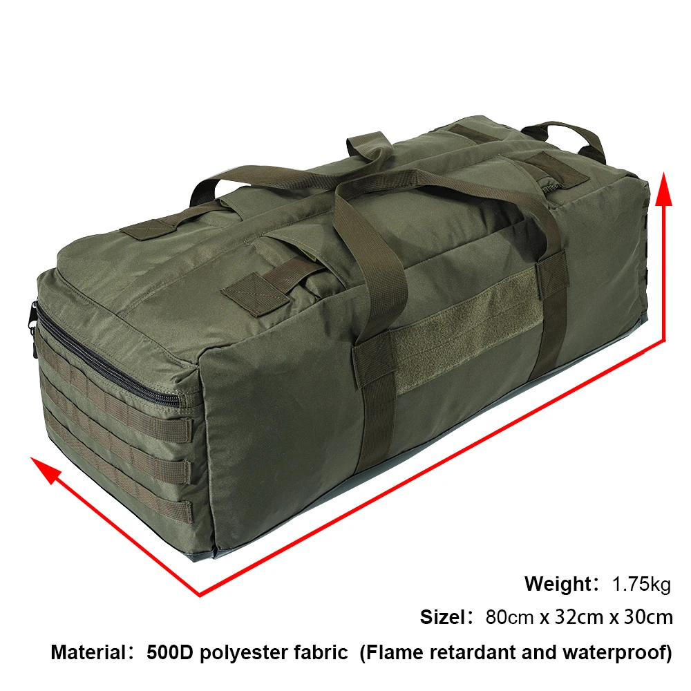 Imagem -02 - Sinairsoft-mochila Tática para Homens Grande Capacidade ao ar Livre Camping Bolsa de Viagem Airsoft Equipamentos de Caça 80l