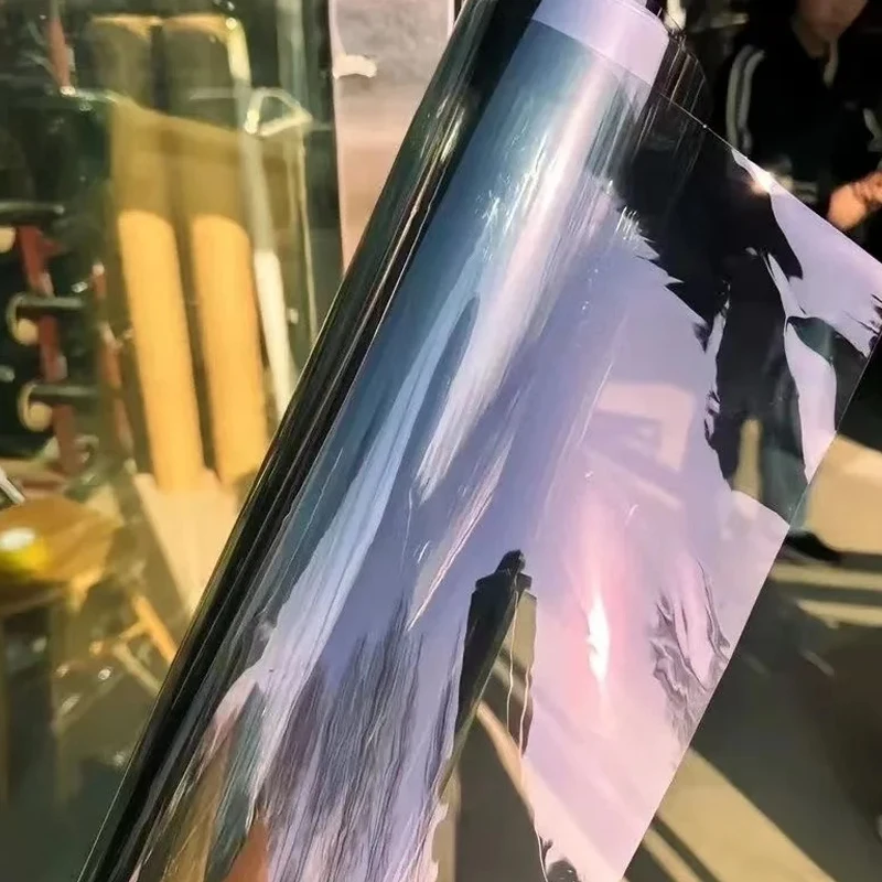 

UVR 100% IRR 100% УФ-антибликовая УФ-отклоняемая пленка с высокой прозрачностью для тонировки окон автомобиля, пленка-хамелеон с восходом солнца