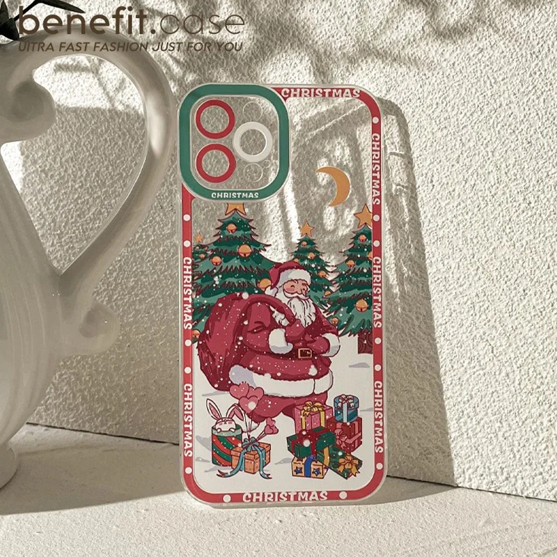 Christmas Pattern Case For Samsung Galaxy A54 A34 A24 A14 A13 A53 A33 A73 A23 A05 A05S A72 A52 A52S A32 A22 A12 A51 A71 TPU Etui