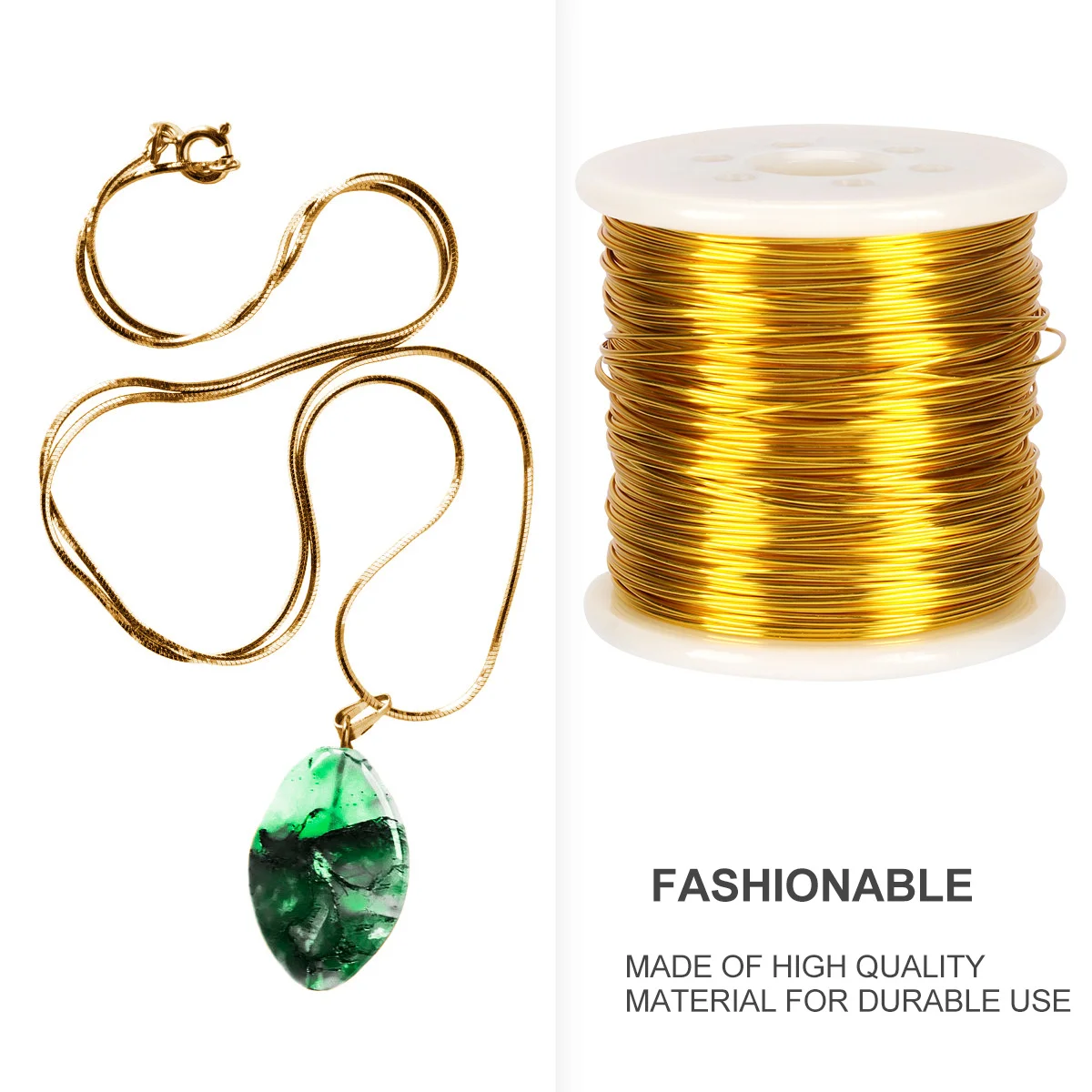 1 Roll Copper Wire Dark Gold Jewelry Wire 0.8mm Diameter 55M Length Flexible for Beading DIY Crafts Jewelry Making