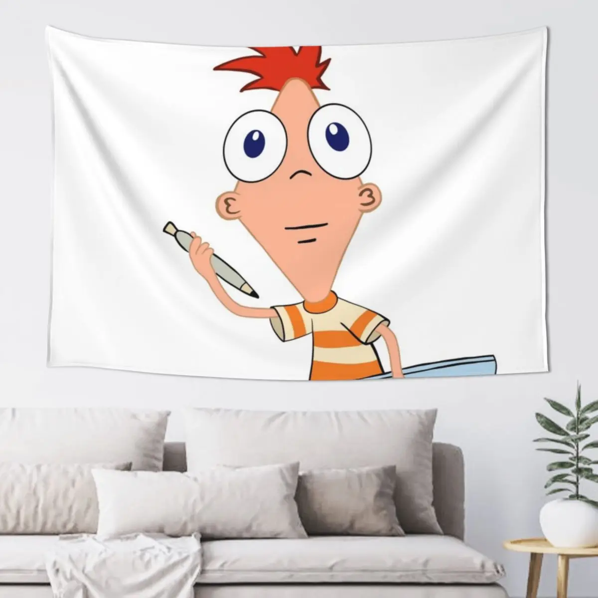 

Phineas facing foward Tapestry Wall Hanging Custom Tapestry