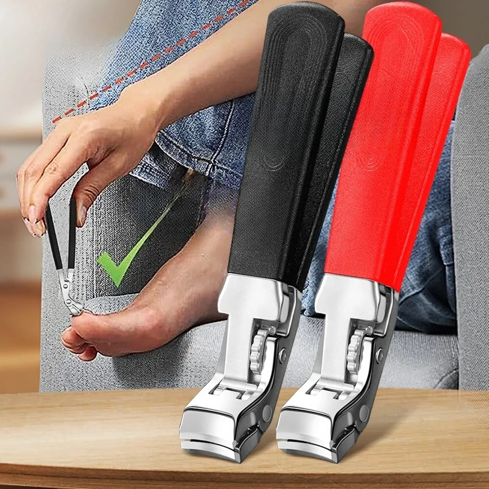 

1 шт., машинка для стрижки ногтей с защитным замком, кутовая головка, фрезы для ногтей, триммер, машинка для стрижки ногтей на ногах для толстых ногтей