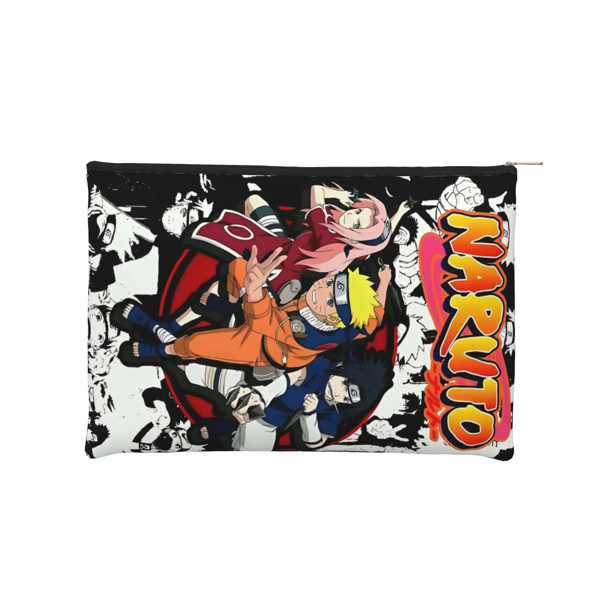 anime Foldable Cute pouch Naruto anime comic Makeup Bag  Toiletry Bag with Zipper Wash Bag