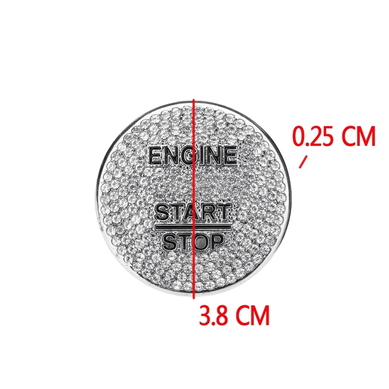 자동차 엔진 시동 정지 점화 원 단추 커버 트림, 메르세데스 벤츠 A200 B200 C300 E300 CLS300 GLA CLA GLE GLC용