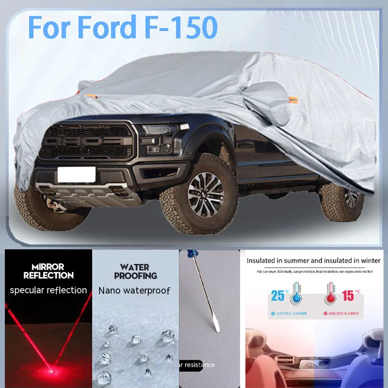 

For Ford F-150 Full Car cover with UV protection and Winter Insulation roles,Rainproof,Snowproof Ati-frost properties.