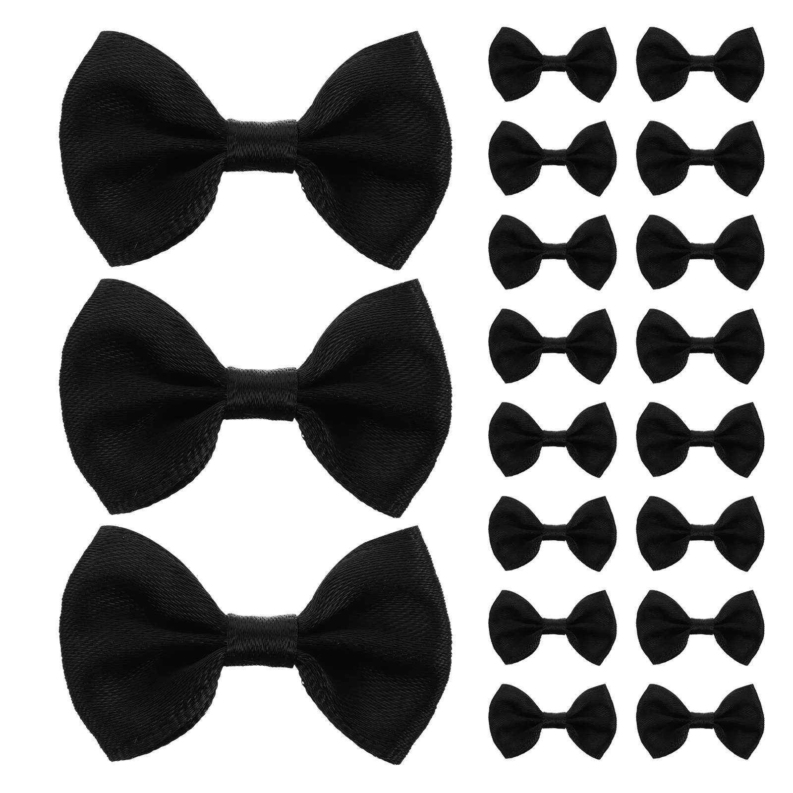 

200Pcs Mini Satin Ribbon Bows Elegant Polyester Tiny Bows for DIY Craft Decorations Scrapbook Embellishments Wedding Party