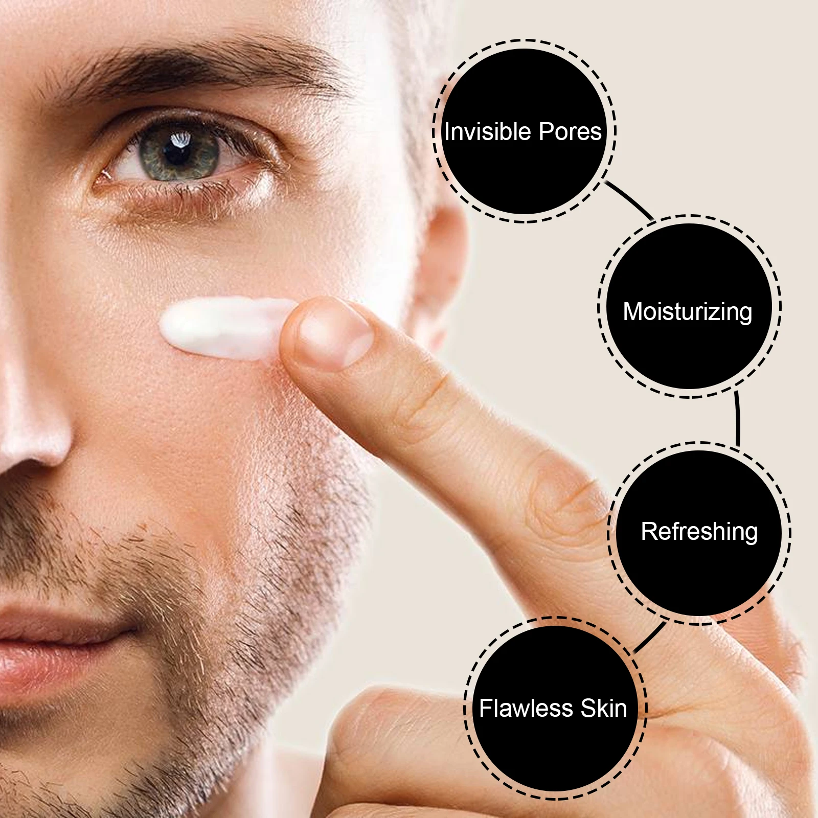 BB Cream Uomo Viso Correttore Controllo del petrolio Impermeabile Copertura a lunga durata Flaconi Trucco Nutriente Illuminante Uomo BB Cream viso