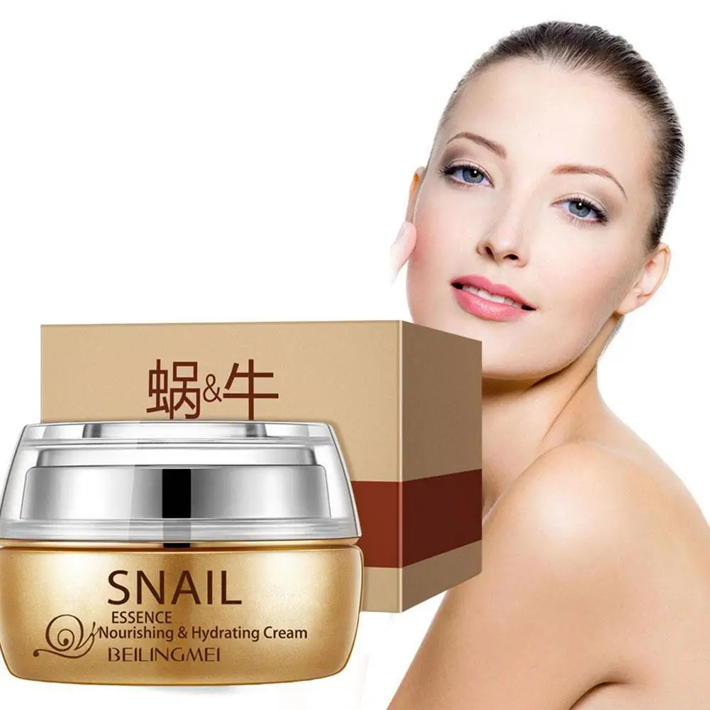 Crema Facial de esencia de caracol, hidratante para la salud, reafirmante, cuidado de la piel Facial, cremas iluminadoras para la cara, 50G