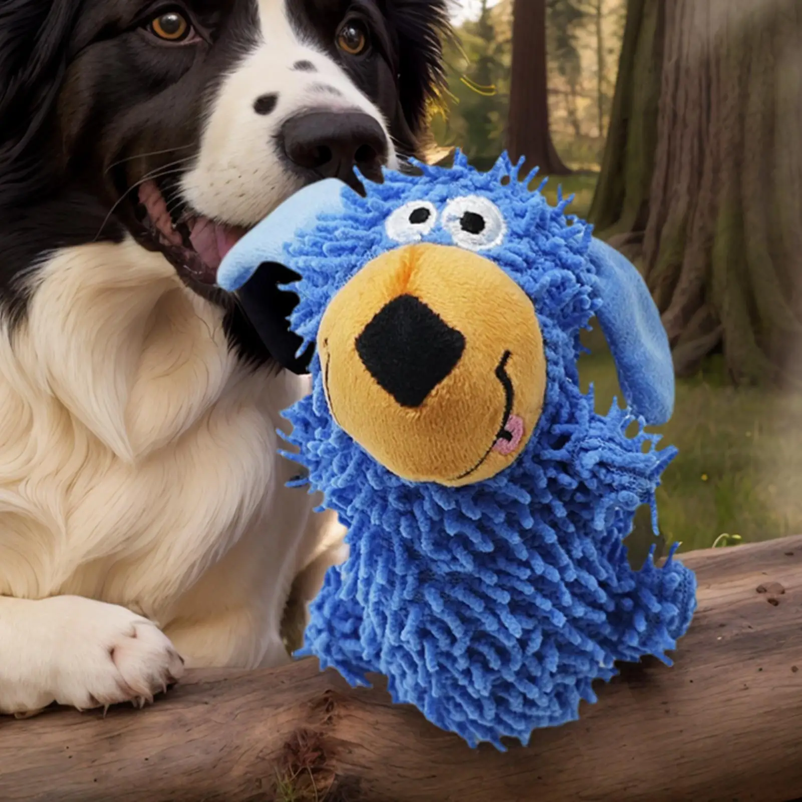 Quietschendes, gefülltes Hundespielzeug, interaktives Quietschspielzeug für Hunde, zur Zahnreinigung, Bereicherung, Stimulation, Welpenkauer