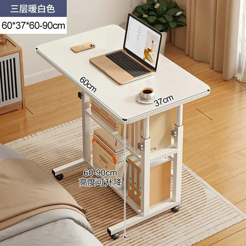 Removable bedside table Lifting table Computer table Home bedroom Desk Dormitory