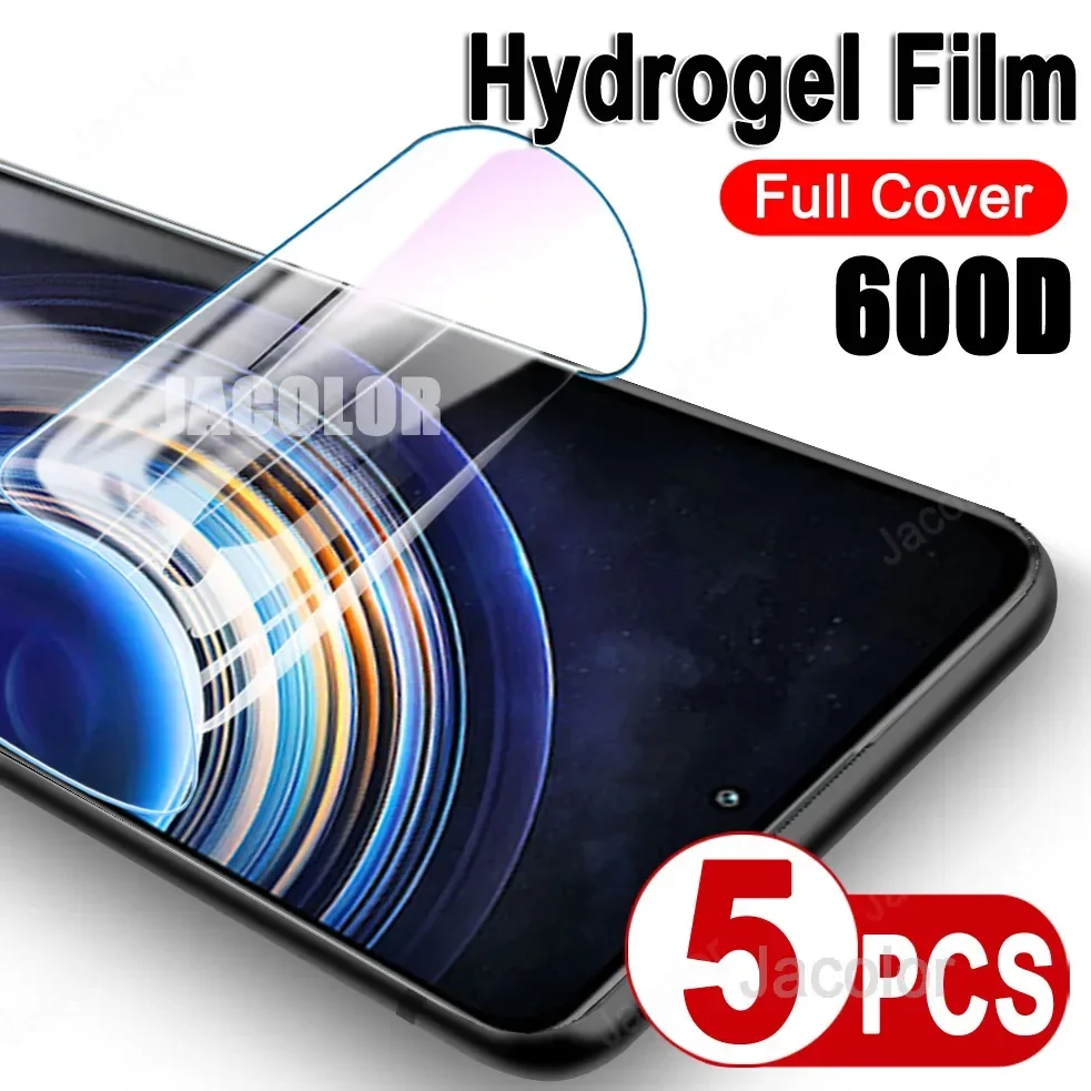 5pcs Safety Hydrogel Film For Xiaomi Redmi K30S K30 Ultra K40 K40S K50i K50G K50 Pro Plus Zoom Gaming Water Gel Screen Protector