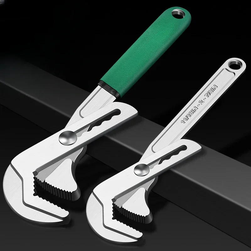 

Universal Wrench Adjustable Large Opening Multifunctional Pipe Spanner Plumbing Repair Maintenance Versatile Torque Hand Tools