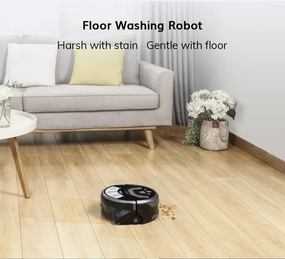 Household ApplianceNew W400 Floor Washing Robot Shinebot Navigation Large Water  Kitchen Cleaning Planned Route