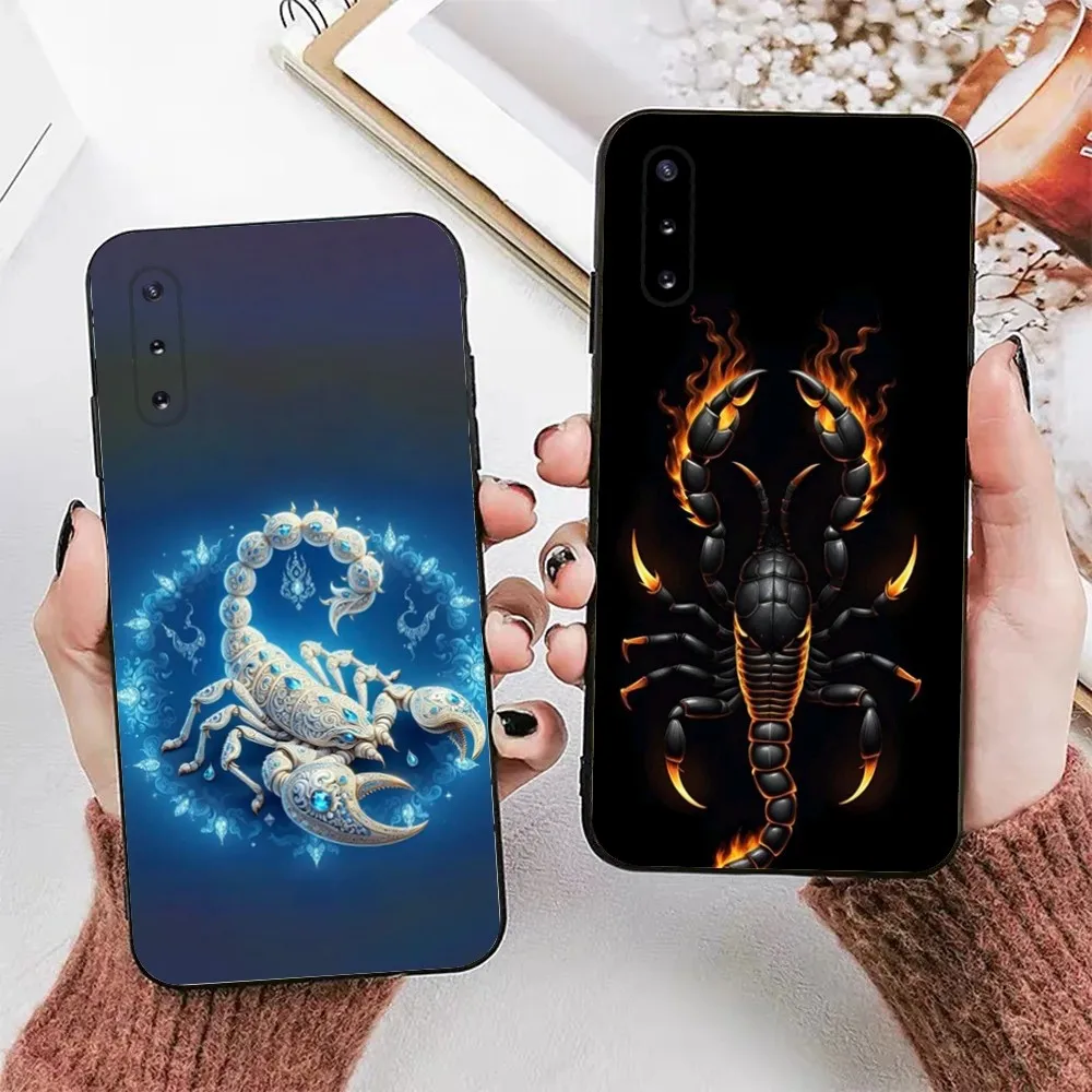 Cool insect Scorpion Phone Case For Samsung Galaxy A13,A21s,A22,A31,A32,A52,A53,A71,A80,A91 Soft Black Phone Cover