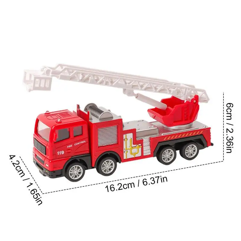 Diecast Simulation Firetrucks Toy Mini Cars Model Vehicle Fire Fight Truck Educational Toy Fire Rescue Vehicle Car Toy For Kids