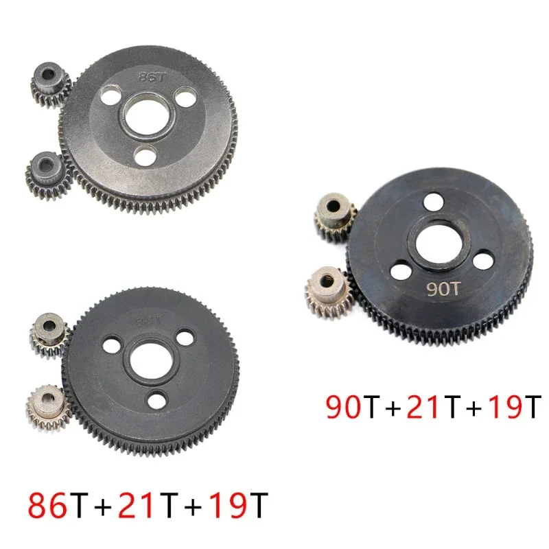 

Metal 86T 90T Spur Gear with 19T 21T Pinion Gear for Trxs Slash 2WD Stampede Rustler Bandit 1/10 RC Car Upgrades Parts