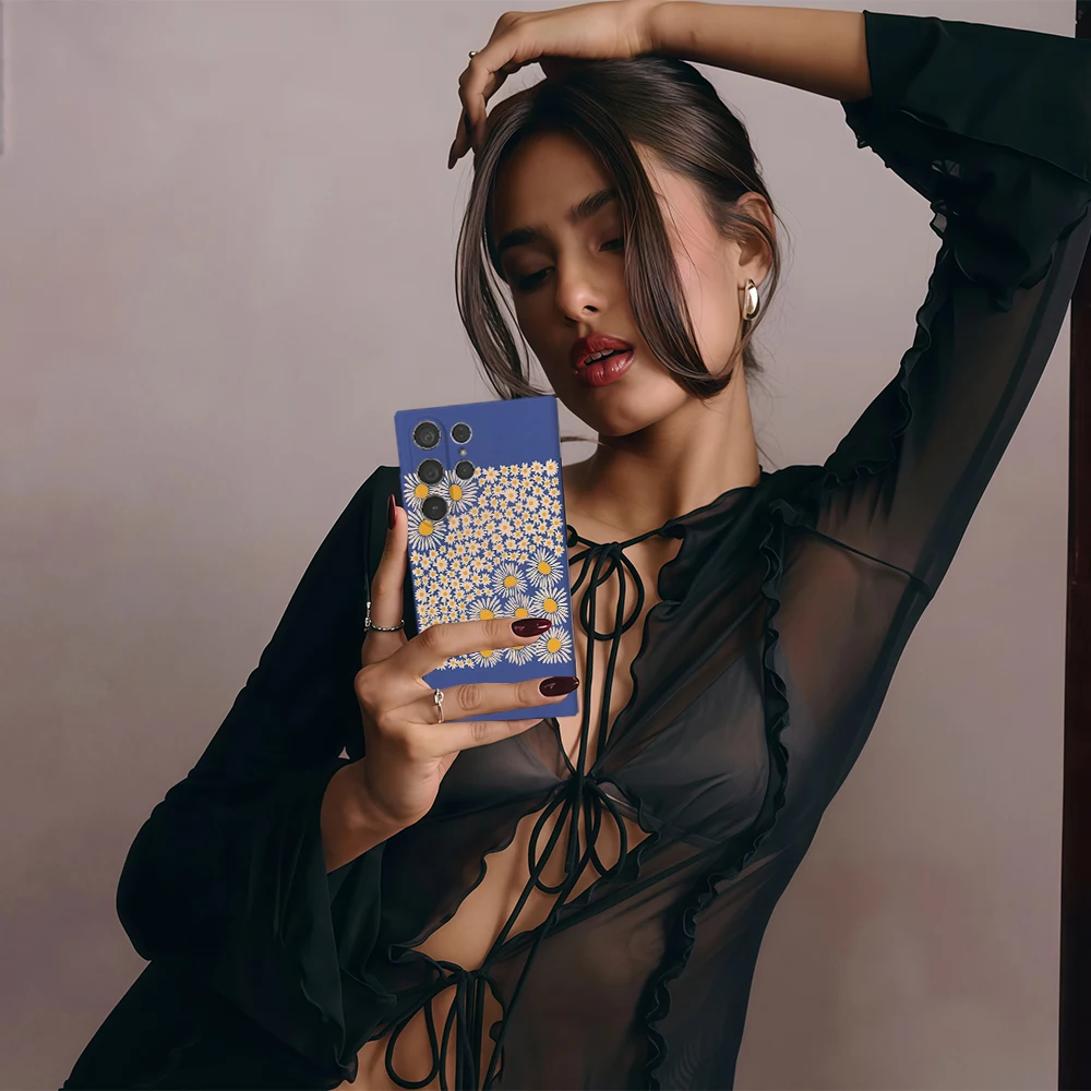 123 جراب هاتف لهاتف سامسونج جالاكسي S25 S24 S23 S22 Ultra Plus A35 A55 A15 لامع HD غطاء صلب فيلم شل #4