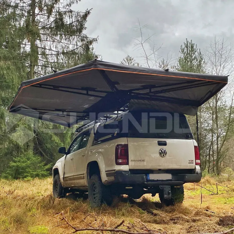 360 Car Awning,2.5M 270 Degree Awning Free Standing Outdoor Camping Off-road Car Side Waterproof Large,With Led Light
