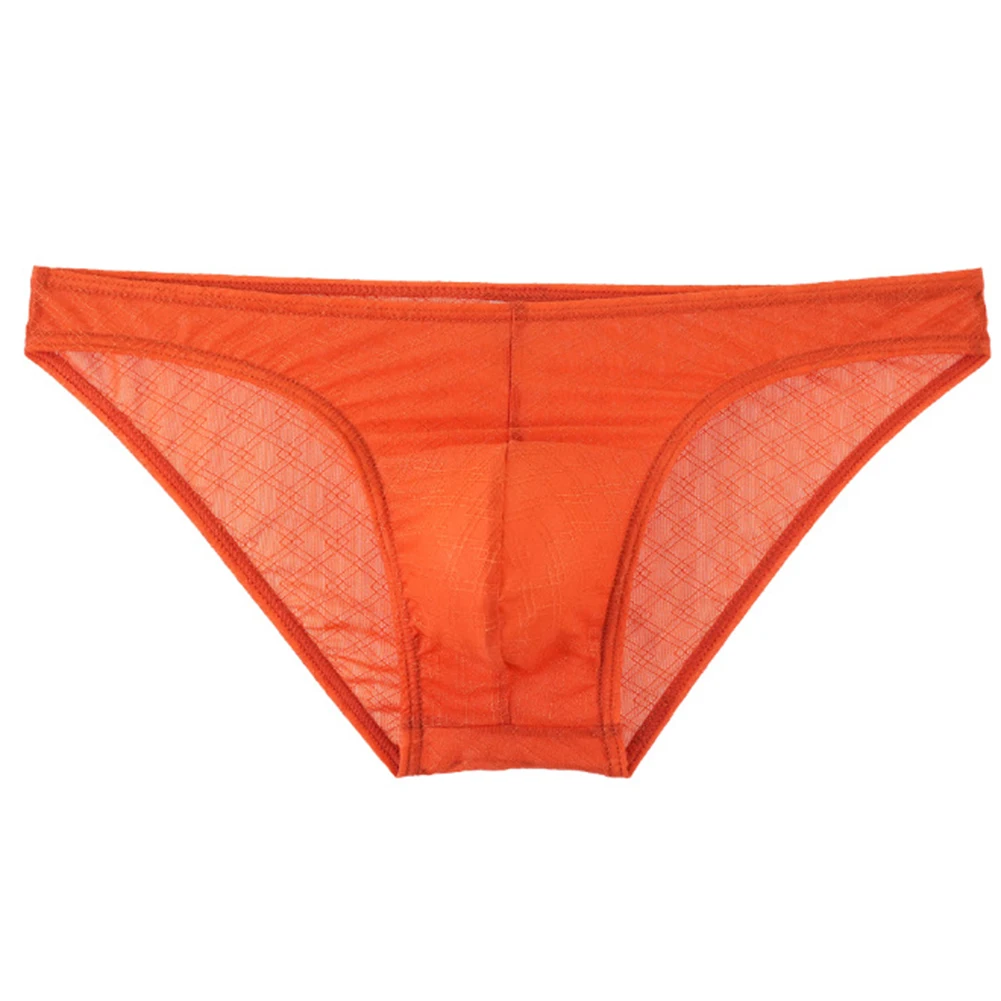 

Men Diamond Low Waist Very Hot Lingerie See Through Briefs Soft Breathable Mesh Pouch Sheer Underwear Stretch Calcinha Fashion