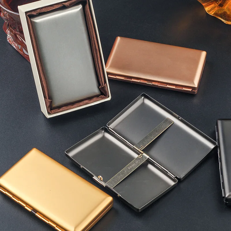 20 سجائر للرجال جيب علبة سجائر حامل صندوق تخزين التبغ ملحقات التدخين المعدنية #3