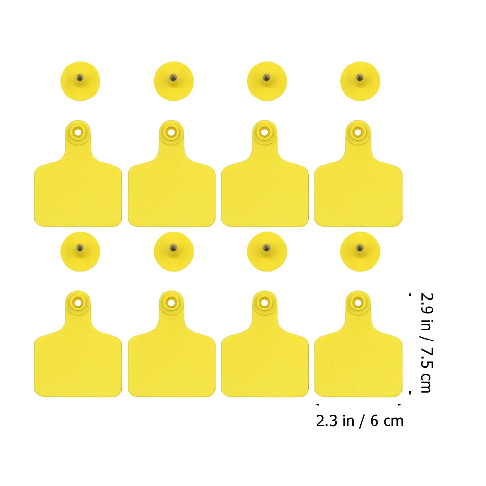Étiquette d'Oreille de Bétail Wiltshire sans Alimentation, Chèvre, Animal, Vache, Accessoires, Chancelier pour Identification de Mouton, 100 Pièces