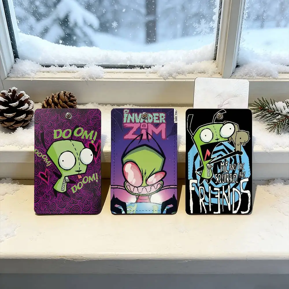 

Мультфильм I-Invader Zim Cool Credential Card Студенческий кампус для детей Подарочная карта Защитная бестселлер