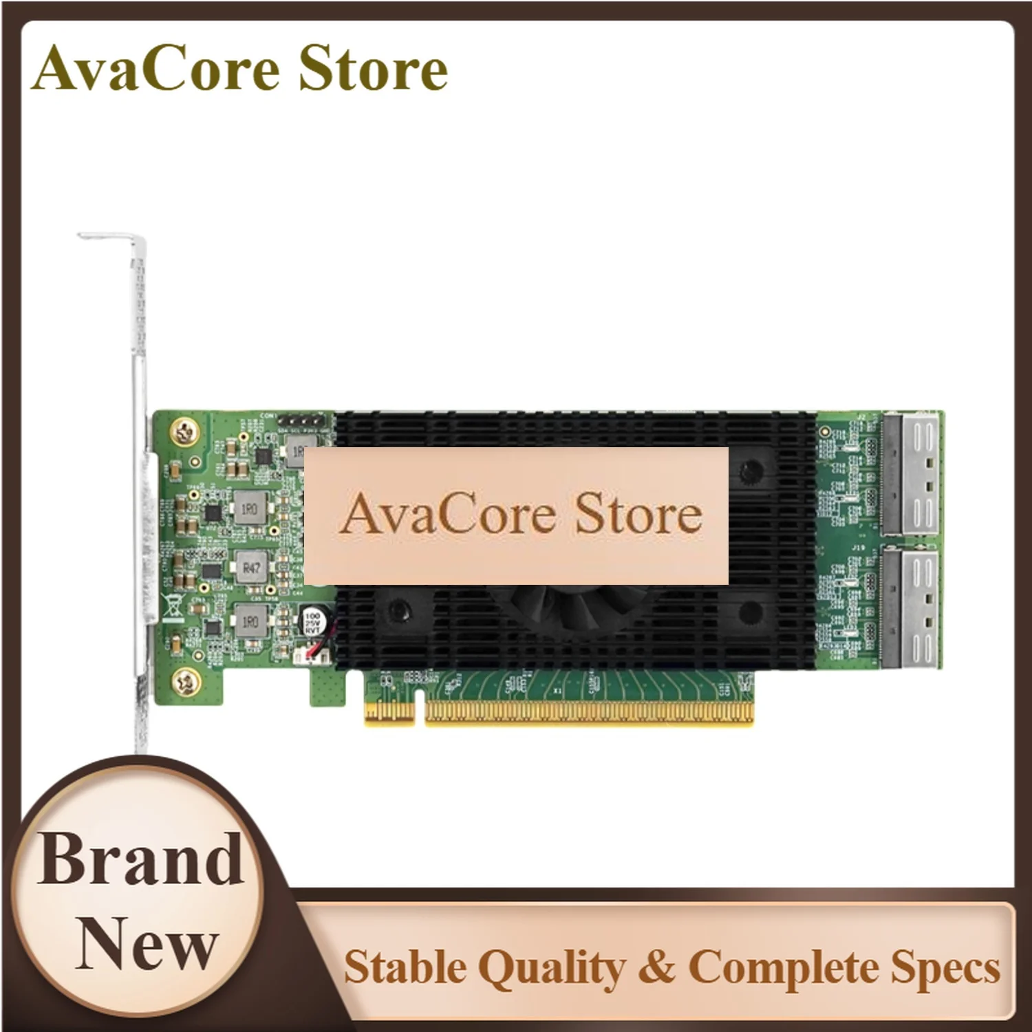 AvaCoreLRSV9560-2I-PCle5.0 X16 To Internal 2*MCl0 8i Retimer NVMe Expansion Card (Montage M88RT51632 Based)