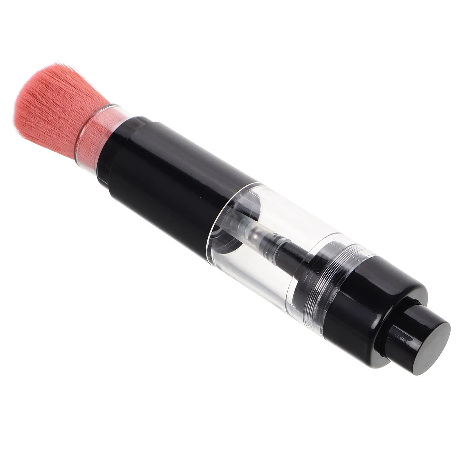 Automatic Powder Dispensing Press Makeup Brush Integrated Compact Blush Foundation Applicator Travel Facial Brush Loose