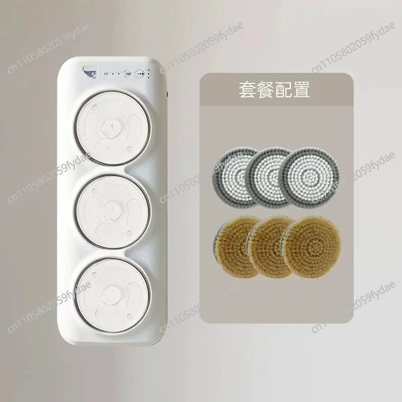 Electric Body Brush Back Scrubber, Wall-Mounted Body Brush With Soft Bristles, Rechargable Body Shower Brush For Cleansing