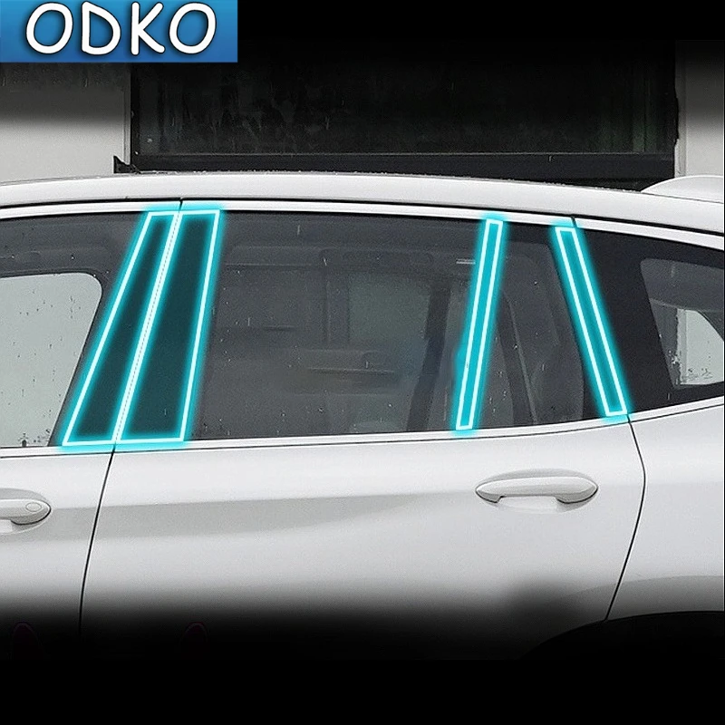For BMW ix3 2020-2022 Car Exterior Car window pillar Anti-scratch TPU Protective film Anti-scratch Repair film Accessories refit