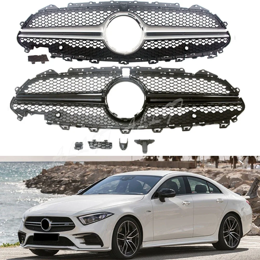 

Автомобильная передняя гоночная заготовка, бампер, решетка, верхняя решетка для подтяжки лица, подходит для Mercedes Benz W257 C257 CLS Class 2019 2020