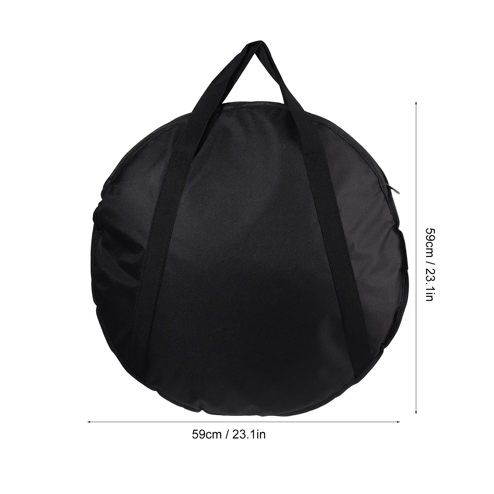 Wear Resistant Professional Cymbal Storage Bag Black Oxford Material Instrument Pouch Tote Handheld Carrying Case