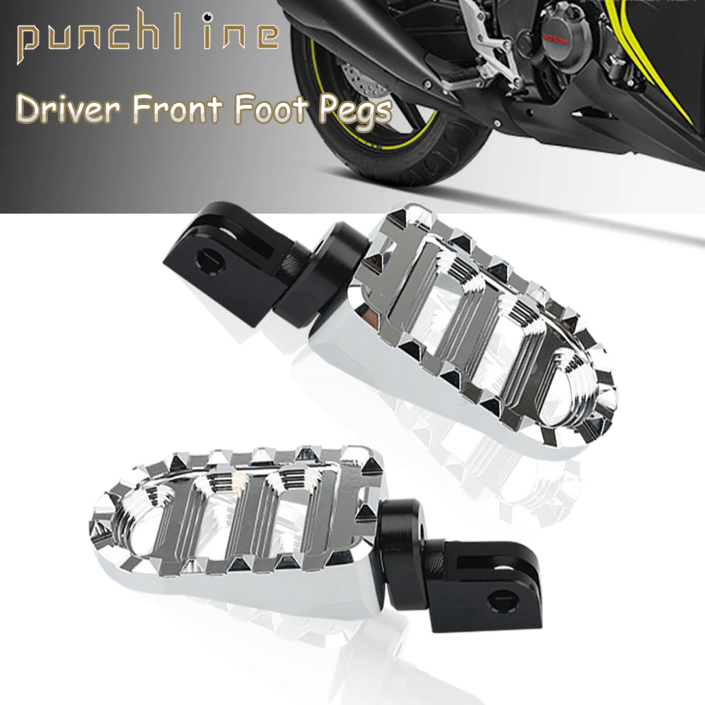 For CB1300SF CB600F CB900F CBF1000F CBR250R CBR300R CBR400R CB400F/SF CBR600RR CBR1000RR Front Foot Pegs Adjustable Footrests