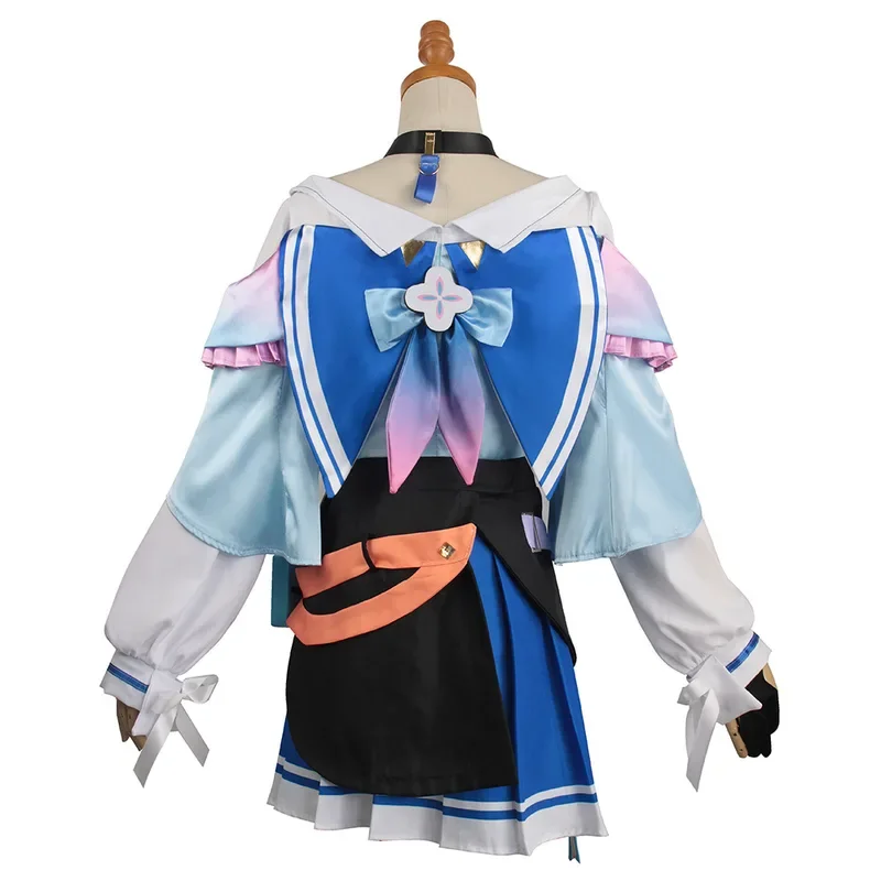 Game Honkai Star Rail 7th March Cosplay Costume Shoes Uniform Outfit Halloween Party Women Pink Wig March 7th Cosplay Costume