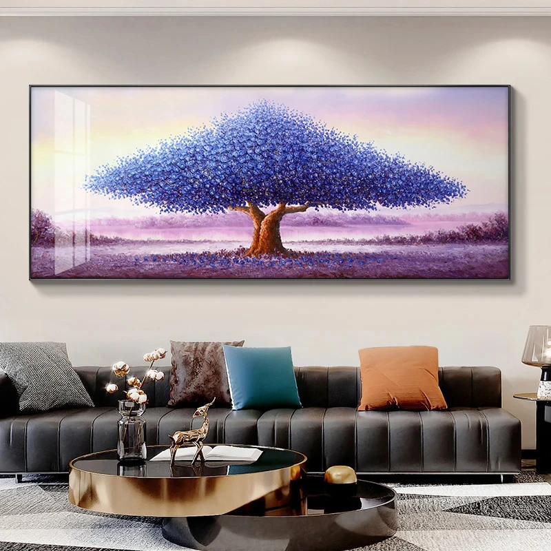 

Unframed Wealth Tree Decoration Painting,Nordic Light Luxury Canvas Poster,Wall Art Picture Living Room Bedroom Decor Cuadros