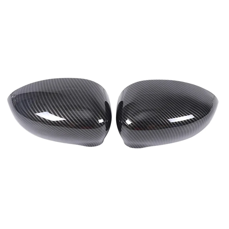 Real Carbon Fiber Car Rearview Side Mirror Decorate Cover Trim Sticker Accessories For Fiat 500 2008-2023