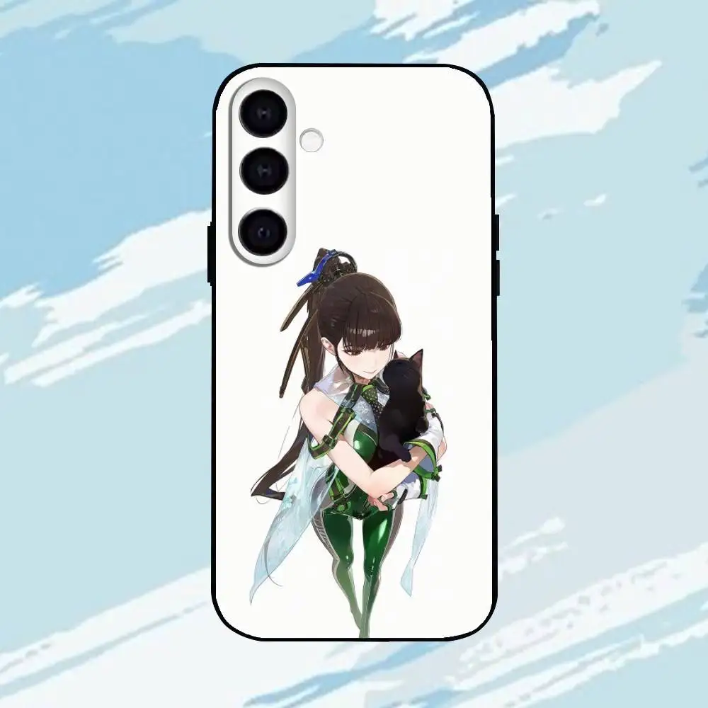 Funda de teléfono G-Game S-Stellar Blade para Samsung Galaxy A73,A72,A71,A70,A53,A52,A51, otros carcasa negra suave ll