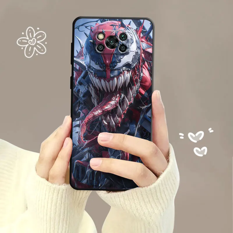 Phone Case For Xiaomi Poco X3 NFC F5 Mi 11T for Huawei P30 P40 for Honor X8a X8 90 for Pixel 7 Pro Marvel Ghost Rider Venom