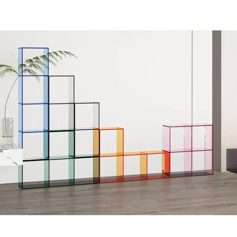 Acrylic Bookcase Household Multi-Layer Floor Display Cabinet